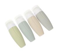 JOINPAYA Set de Botellas de Silicona para Viaje de 60ml, Dispensadoras de Champú a Prueba de Fugas, Ideales para Gimnasio y Escuela