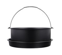 JOINPAYA Set de Utensilios para Freidora de Aire de 8 Pulgadas Bandeja para Hornear Pizza y Pastel, Adecuado para Hornear en Cocina Familiar