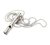 JOINPAYA Silbato Color Plata de Acero Inoxidable para Adiestramiento Canino Silencioso y Resistente Cadena, Diseño Creativo para Entrenamiento de Perros y Aves en Exteriores