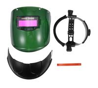 JOINPAYA Soldar Pantalla Facial PC Transparente, Recargable Energía Solar, Diseño Verde para Alta ontra Polvo