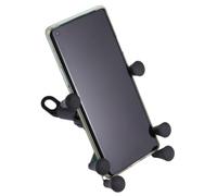 JOINPAYA Soporte de 6 Garras Móvil Antirrobo para Teléfono para Motocicleta | Base Espejo Negra, PVC y Abs, Fijación en Manillar, Uso Amplio en Moto y Bicicleta
