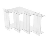 JOINPAYA Soporte de Exhibición Escalonado de Acrílico Transparente de 4 Niveles para Perfumes y Figuras, Resistente y Moderno para Tocador Hogar