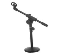 JOINPAYA Soporte de Micrófono Ajustable con Brazo Articulado, Base Metálica Pesada y Disco Redondo para Escritorio, Telescópico y Extensible, Adecuado para Podcasting y Grabación