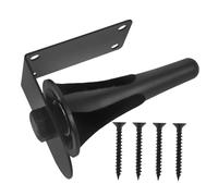 JOINPAYA Soporte de Pared para Clarinete y Tubo Negro en Plástico y Hierro, Protección Mejorada del Instrumento y Optimización del Espacio para Almacenamiento y Exhibición