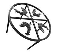 JOINPAYA Soporte para Comida de Pollo Estante Duradero para Comederos de Mascotas Rack para Interior y Exterior Diseño Estable de de Limpiar
