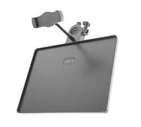 JOINPAYA Soporte para Micrófono Bandeja Grande 27X205 CM Estante Multifuncional para Tarjeta de Sonido y Transmisión Clip Ajustable para Estudio y Grabación Profesional
