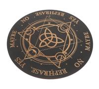 JOINPAYA Tabla de Péndulo de Tallada para Adivinación Decoración de Altar Wicca Suministros Metafísicos para Rituales Espirituales Radiestesia para Principiantes