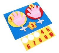 JOINPAYA Tablero de Matemáticas para Pequeños de Fieltro No Tejido 25X20 CM Juguete Cognitivo Numérico para Sumar y Herramienta Educativa Preescolar para Aprendizaje