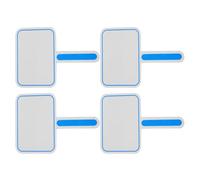 JOINPAYA Tableros de Escritura Portátiles Mango Ergonómico, 4 Piezas para Votación, Enseñanza y Competencias, Tamaño 20X30 CM