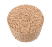 JOINPAYA Taburete Tejido para Pequeños, Asiento Multifunción de Paja Natural para Exteriores, Jardín y Habitación Infantil, Útil como Cambiador de Zapatos y Banco