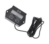 JOINPAYA Tacómetro Digital y Batería Incorporada Pantalla Lcd para Motor de Gasolina Accesorio Temporizador Material Abs Resistente para Motosierra y Cortacésped