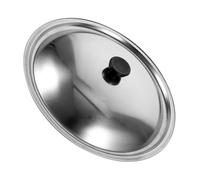 JOINPAYA Tapa de Sartén de Acero Inoxidable Resistente al Calor 23 Cm, Tapa de Olla Redonda Anti-derrame para Cocina Doméstica, Repuesto Versátil para Ollas y Sartenes