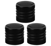 JOINPAYA Tapas de Aluminio Negras para Botellas 3piezas Sello Seguro y Prevención de Oxidación para Uso en Laboratorio o Bebidas