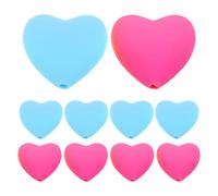 JOINPAYA Tapones de Aguja de Tejer de Silicona en Forma de Corazón, 12 Unidades (rosado y Azul), Protectores para Puntas de Agujas de Crochet y Punto, Accesorios para Manualidades