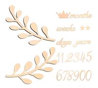 JOINPAYA Tarjetas Mensuales de Madera para Bebés Recién Nacidos Accesorio Fotográfico Seguro y Duradero Juego de Placas para Anunciar el Mes del Ñiño en Shower y Recuerdos de Crecimiento