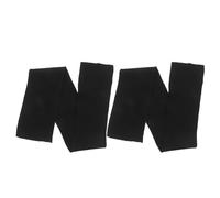 JOINPAYA Tela de Algodón Negro Tejido de Canalé Elástico para Cuello de Camiseta, Paquete de 2 Piezas, Evita Deformación y Mantiene Forma Original, Adecuado para Producción y Reparación