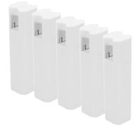 JOINPAYA Tiradores de Bolas para Cortinas, Perilla del Cordón Persianas Ventana, 5 Piezas, Blanco, Plástico E Hierro, Diseño Peso, Asa Cuadrada, para Persianas y Cortinas