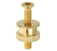 JOINPAYA Tornillo de Puente de Metal Dorado para Guitarra Eléctrica de Latón Alta Durabilidad y Fácil Ajuste de Cuerdas para Reemplazo y Mantenimiento
