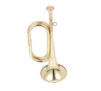 JOINPAYA Trompeta De Caballería Didáctica Para Niño Niña Instrumento Musical Seguro y Ligero Diseño De Dorado Para Principiantes y Uso Escolar