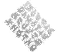 JOINPAYA Troqueles de Corte para Manualidades Letras Mayúsculas Acero al Carbono Plantilla para Scrapbooking Bricolaje Hojas Troqueladas de Metal para Tarjetas Artísticas