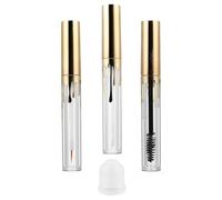 JOINPAYA Tubo de Rímel Vacío Plástico 4 Ml 3 Piezas Kit Cosmético Transparente para Brillo Labial Casero y Delineador de Ojos Reutilizable para Maquillaje DIY y Viaje