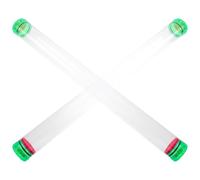 JOINPAYA Tubo Transparente para Flotadores de Pesca 50 Cm 2 Piezas PVC Resistente para Almacenamiento y Protección Accesorios Pesca Uso Exterior Campismo Color Aleatorio