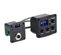 JOINPAYA Ukelele Piezo Pickup Eq De Bandas y Afinador Lcd Sistema De Transductor Para Guitarra Acústica y Ukelele Control De Volumen y Sonido Sin Ruido