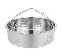 JOINPAYA Vaporera de Acero Inoxidable 304 Redonda de 20 Cm con Doble Asa, Rejilla Multifuncional para Cocinar al Vapor en Ollas Eléctricas y Estufas, Utensilio Seguro para Verduras