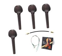 JOINPAYA Violín De Ébano Set Completo De Accesorios Eje De Cuerda Cuerda De Práctico