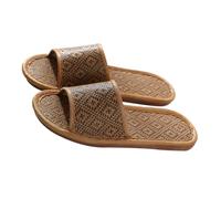 JOINPAYA Zapatillas de Casa Antideslizantes para Interiores Transpirables de Ratán Resistentes al Desgaste Talla 42-43 para Estación Templada y Otoño Uso Doméstico y Hotelero