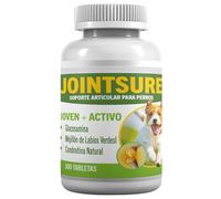 JOINTSURE Joven & Activo: Suplementos con Glucosamina y Mejillón Verde para articulaciones de Perros y Cachorros - Rigidez - 300 Tabletas.
