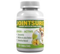 JOINTSURE Joven & Activo: Suplementos con Glucosamina y Mejillón Verde para articulaciones de Perros y Cachorros - Rigidez - 120 Tabletas