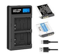 Joiry 2X NP-BD1 NP-FD1 Batería y cargador compatibles con Sony Cyber-Shot DSC-G3,DSC-T2,DSC-T70,DSC-T75,DSC-T77,DSC-T90,DSC-T200,DSC-T300,DSC-T700,DSC-T900