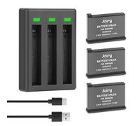 Joiry Insta 360 X2 Cargador de batería + 3 baterías para Insta360 One X2 batería y Cargador USB Compatible con Insta360 X2 cámara