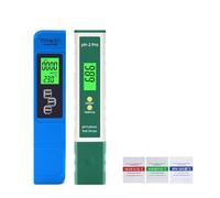 JOJIDE 2 unids/Set Digital portátil Temperatura TDS EC medidor de PH Pluma de Prueba Pantalla LCD probador de tornasol for Detector de pureza de Calidad del Agua 5 en 1(TPH01690)