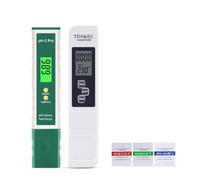 JOJIDE 2 unids/Set Digital portátil Temperatura TDS EC medidor de PH Pluma de Prueba Pantalla LCD probador de tornasol for Detector de pureza de Calidad del Agua 5 en 1(TPH01693)