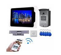 JOJIDE Doorbell Camera, de videoportero Timbre de Puerta inalámbrico Tuya IP Video Puerta teléfono for casa apartamento Pantalla táctil Tarjeta RFID desbloqueo Remoto(UCYBO-701MEID11LOCK)