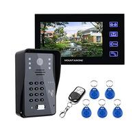 JOJIDE Doorbell Camera, Videoportero de 7 Pulgadas, intercomunicador for teléfono, Timbre con contraseña RFID, cámara de línea 1000TV, de Control de Acceso Remoto inalámbrico