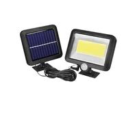 JOJIDE Foco Led Exterior, Luz Solar LED Sensor de Movimiento PIR for Exteriores Luz de Calle de Emergencia de Pared Impermeable Solar(Mode d)
