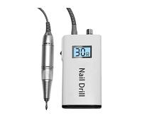 JOJIDE Lima Uñas Electrica, Equipo de salón de Arte de uñas, máquina de manicura de Taladro de uñas inalámbrico eléctrico portátil de 30000 RPM for Esmalte de Gel acrílico(Bianco)