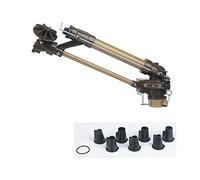 JOJIDE Pistola rociadora, 2 "Agricultura Riego Grande Pistola De Lluvia Cubierta Largo Alcance 360 Gear Drive Irrigación Nombre:(NS40)