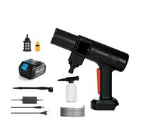 JOJIDE Pistola rociadora, Limpiador De Alta Presión Sin Escobillas, Pistola Agua Pulverizada, Máquina Limpieza A Lavado Coche Portátil For Batería 18V(One big battery)