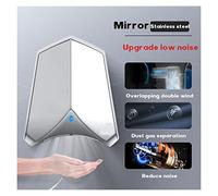 JOJIDE Secador de Manos de Chorro automático, inducción, Sensor infrarrojo Caliente y frío, Filtro HEPA, secador de Manos de Alta Potencia, baño, Hotel(Sus Mirror)