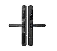 JOJIDE Tuya App - Cerradura de puerta inteligente, impermeable, de aluminio, deslizante, biométrica, con huellas dactilares, cerradura digital de vidrio sin llave (no B)