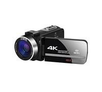 JOJIDE Videocamara, 2 PCS 4K Videocámara Cámara de Video Digital for Streaming Vlog Recorder 18X Estabilizador de cámara Web de lapso de Tiempo(16G SD Card,NA-U800-LO)