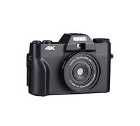 JOJIDE Videocamara, 3quot; Cámara de fotografía Digital con Pantalla abatible 4K Webcam Vintage Vlog Videocámara 48MP Streaming Video Recorder Gran Angular(Standard,NO Wide Angle Lens)