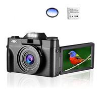 JOJIDE Videocamara, Cámara de Fotos Digital Videocámara Vlog for cámara Web Gran Angular 16X Zoom Digital 48MP Fotografía Pantalla abatible de 3 Pulgadas(with 32GB TF Card,NO Lens)