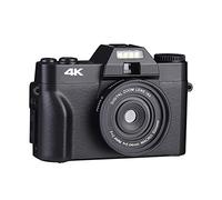 JOJIDE Videocamara, Cámara Digital de 48MP for fotografía 3quot;Flip Rotate Screen 4K Selfile Videocámara 16X Digital Zoom Streaming Video Cameras(16G TF Card,Only Camera)