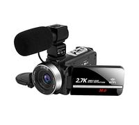 JOJIDE Videocamara, Grabadora de vídeo Digital de 2,7 K, Uso doméstico, cámaras portátiles for Exteriores for fotografía, Streaming, videocámara Web, Vlog Videcam(No SD Card,with Microphone)