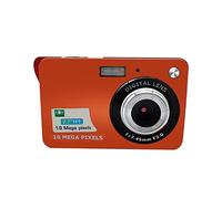 JOJIDE Videocamara, Mini cámara Digital for fotografía Vintage Compact Photo Recorder 2.7 TFT Screen Portable DV Selfie Retro 18MP Video Camcorder(16G SD Card,Oranje)